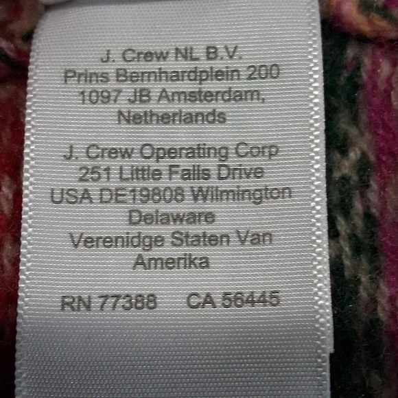 J.Crew Womens Size 2X Puff-Sleeve Fair Isle Crewneck Sweater Cherries - Picture 4 of 9